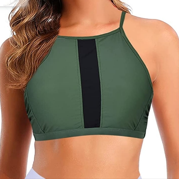 Amazon New high waisted 2 piece swimsuit tummy control bikini - Picture 4 of 15